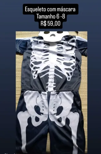 Fantasia halloween , últimas peças