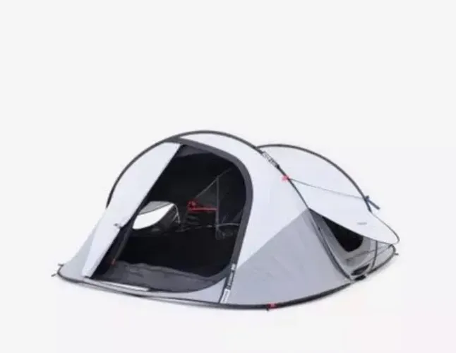 Barraca de Camping 2 Seconds para 3 Pessoas Fresh & Black Quechua - usada 2x