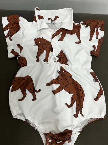 Body Macacão Infantil Estampa Animal Print