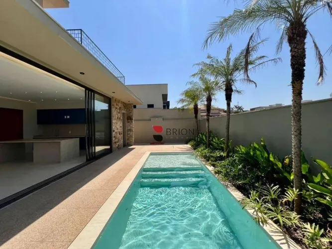 Casa Alto Padrão com 452m2 - 4 quartos (suítes) no condominio Reserva Santa Luisa em Ribei