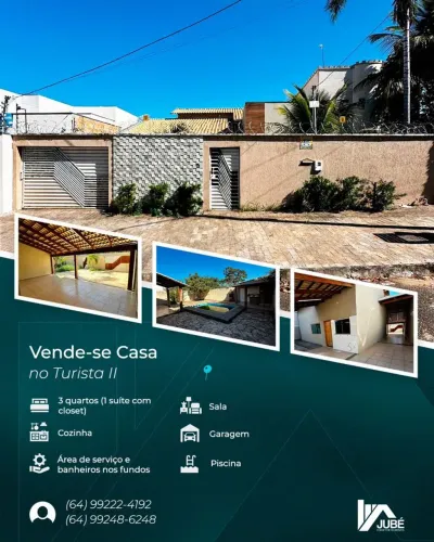 Casa no Turista II toda no porcelanato e com móveis planejados