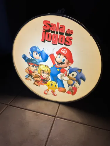 Luminoso 50cm em aço 