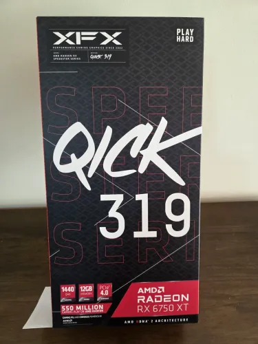 RX 6750 XT XFX Speedster QICK 319 - Nova, com garantia de 2 anos.