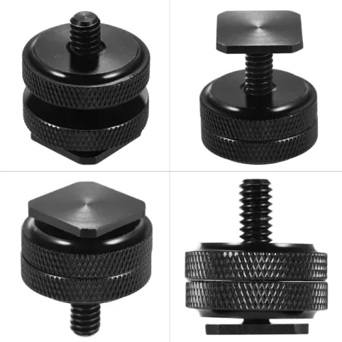 Adaptador Parafuso Dual Sapata Hot Shoe C Rosca universal câmeras e outros