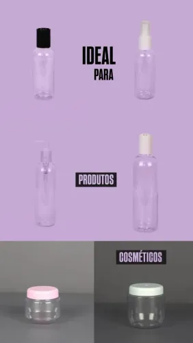 Embalagens diversas p/ COSMÉTICOS. LJ. FÍSICA FORTALEZA 