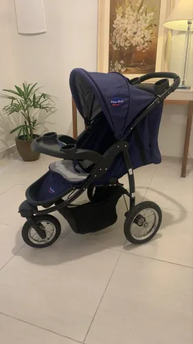 Carrinho de bebê triciclo - Azul