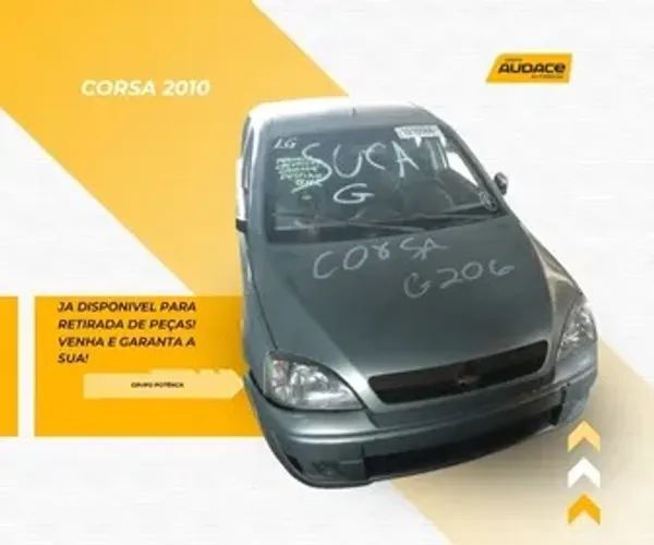 Sucata Corsa 2010. Ja disponivel para retiradas de peças!