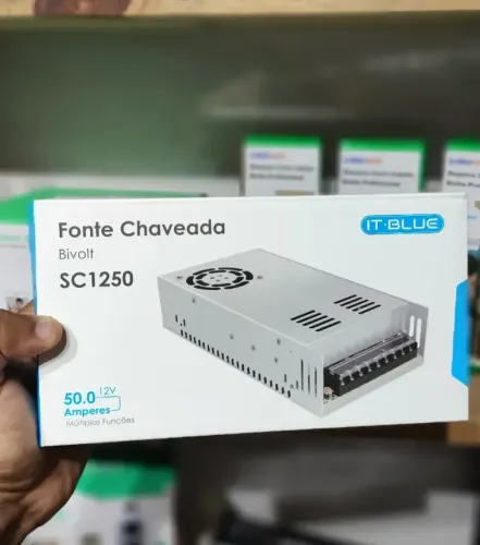 Fonte Chaveada 50A Produto Novo S/Uso para Som Automotivo