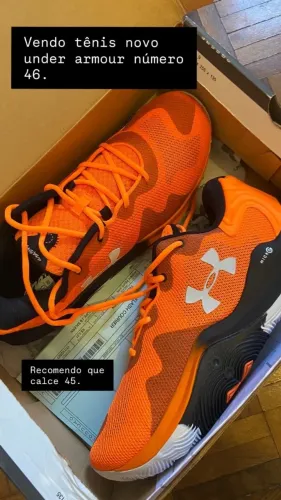 Tênis de Basquete Masculino Under Armour Buzzer Número 46