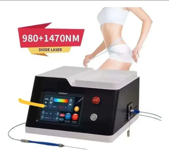 Aaparelho Endolif Endolaser 980NM 1470 NM endolift DE ESTÉTICA endo laser, 2 endolaser