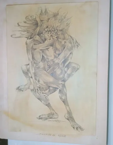 Quadro Nanquim - Agenor Silva 