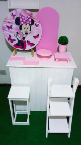 Pegue e monte de mesa tema Minnie 