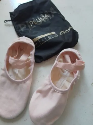 Sapatilhas de Ballet Capezio Pluma Rosa - Tamanho 31