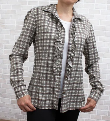 camisa xadrez feminina fillity