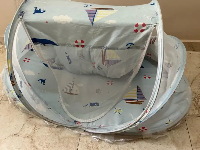 Berço/Tenda Mosquiteiro Infantil - Tema Náutico