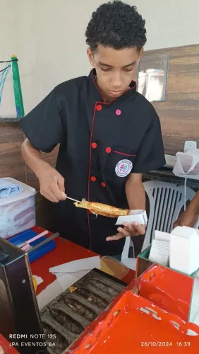 Carrinho de crepe suíço algodão doce