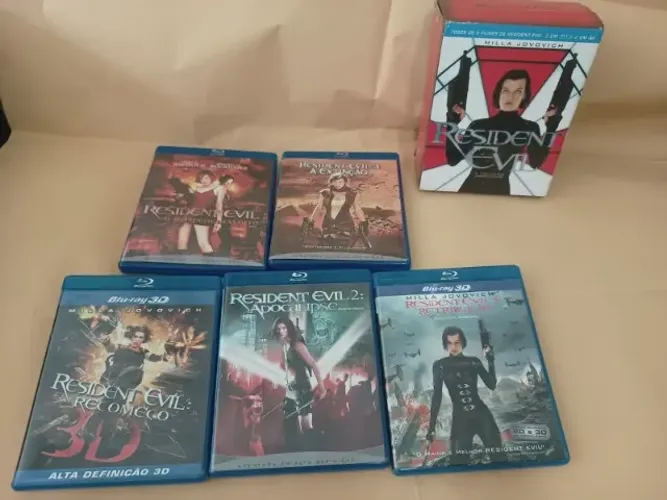 Resident Evil - Coleção Completa (5 Filmes) - Blu-ray 3D