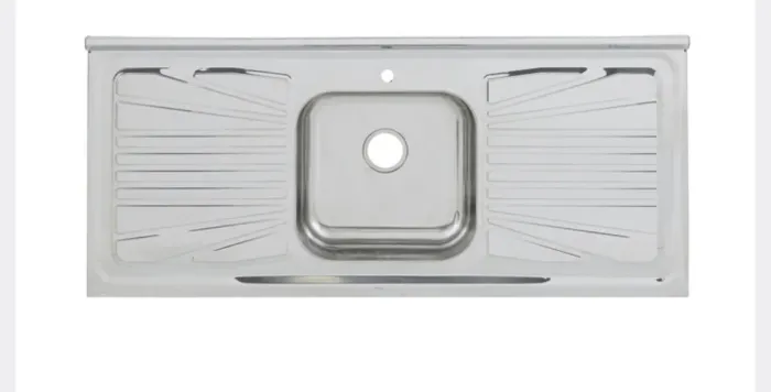 Pia inox para torneira de bancada