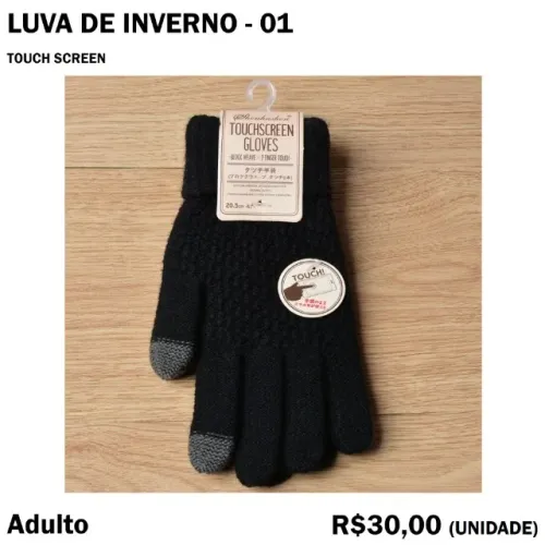 Luva de Frio Touch Screen