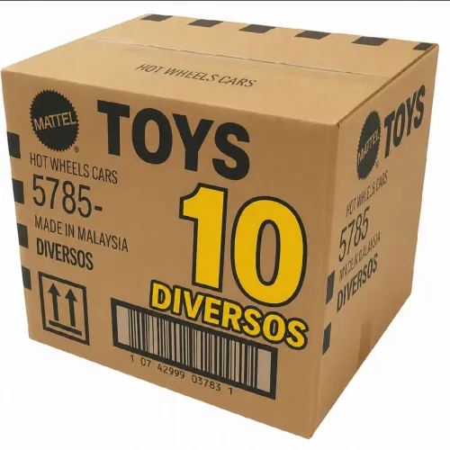 Hotwheels caixa com 10 unidades diversos