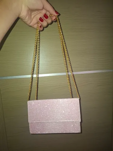 Bolsa Brilho Rosa
