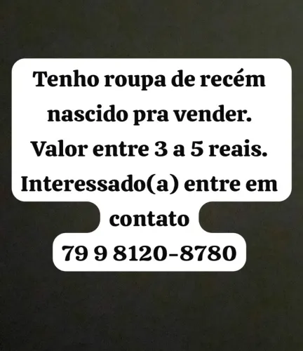 Roupa de bebê TAM RN