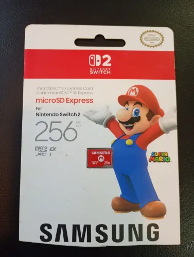 Cartão microSD Express 256 GB para Nintendo Switch 2