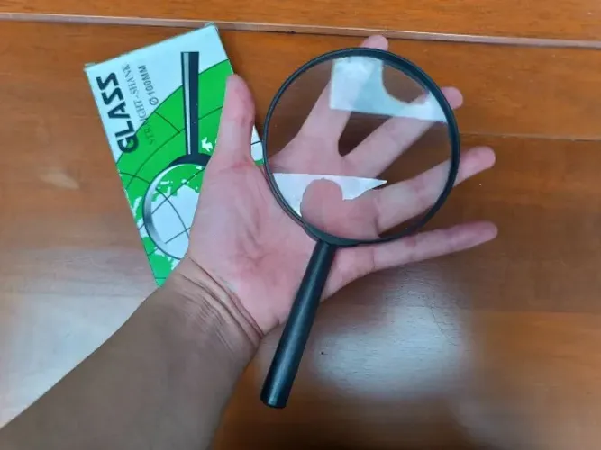 Lupa de Aumento 100mm com Lente de Vidro (Na Caixa) (Bangu, próximo ao shopping)