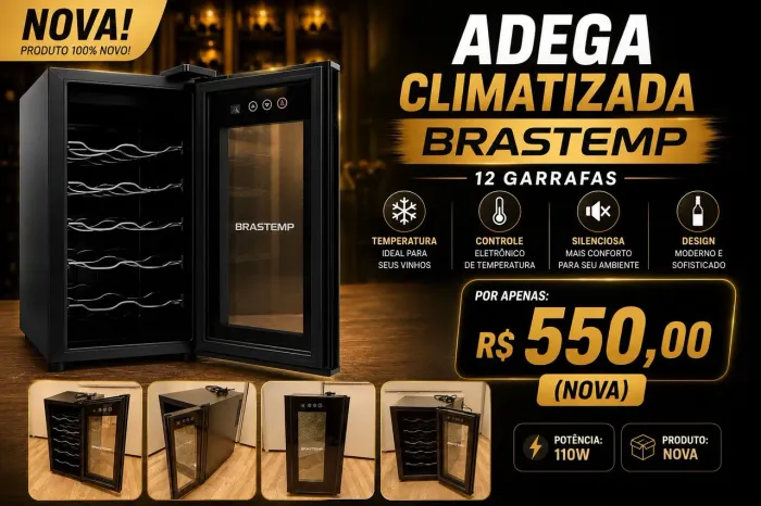 Adega Climatizada Brastemp 12 garrafas