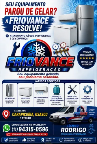 Carga de gás em geladeira carapicuiba osasco barueri