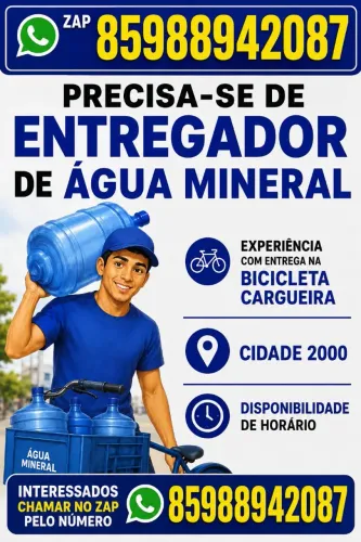 Entregador de água.