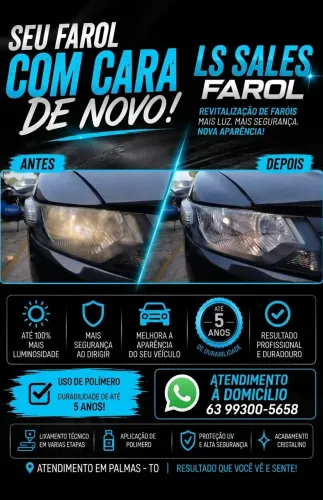 Restauração de faróis UV