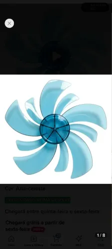 Hélice ventilador 10 pás