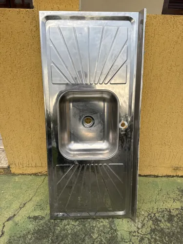 Pia de inox  0.55x1.20