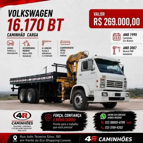 Volkswagen 16.170 BT munck 10 toneladas