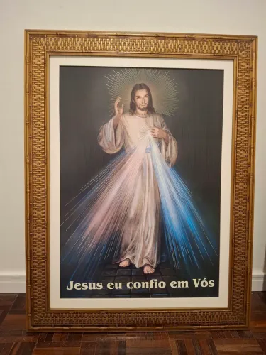 Quadro Moldura Jesus zap *. De Primeira.