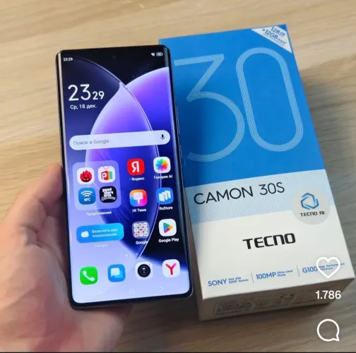 Celular Camon 30s. 256GB Promoção Biometria na tela