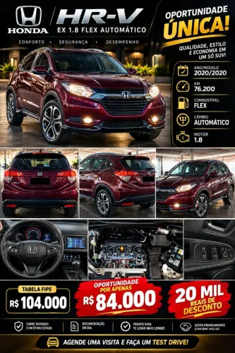 Honda HR-V EX 1.8 Flexone 16V 5P Aut. 2020