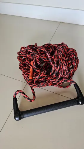 Cabo Com Manete Para Wakeboard, Ski Aquático E Boia Reboque
