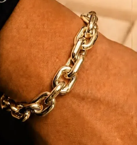Pulseira Cadeado em Ouro 18k 750