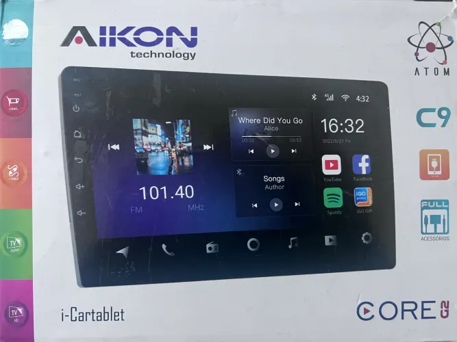 Multimídia Aikon C9 CORE G2 - 9 polegadas