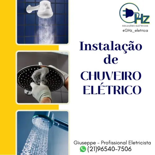 Eletricista - Instalo chuveiro, ventilador de teto, disjuntor e tomada para air fryer