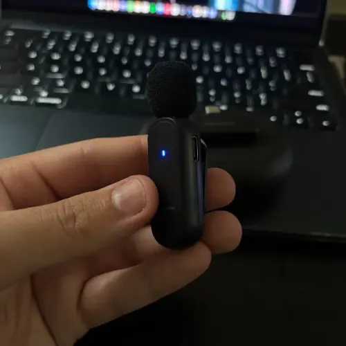 Microfone Lapela Sem Fio USB-C Excelente Qualidade Usado Poucas Vezes