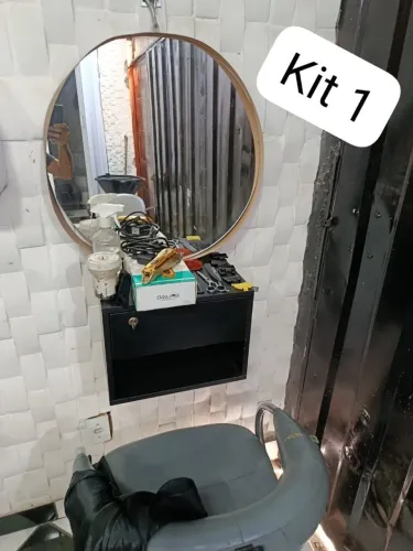 Kit salão barbearia montado barato