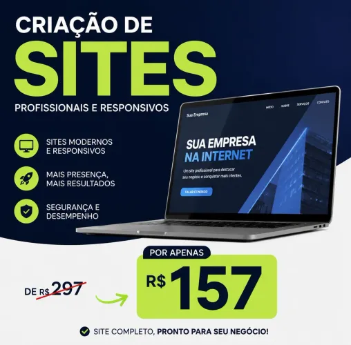 SITE PROFISSIONAL PARA PRESTADORES DE SERVIÇOS 