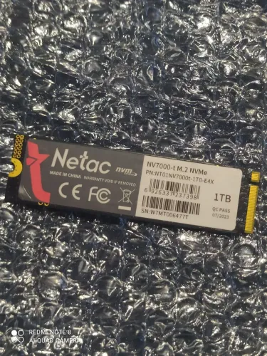 SSD Nvme M2 1TB NETAC (usado)