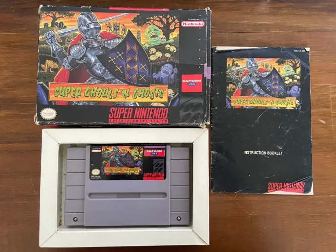Fita Super Nitendo Original - Super Ghoulsn Ghosts