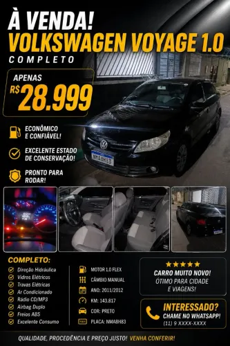 Volkswagen Voyage 1.0/1.0 City MI Total Flex 8V 4P 2010