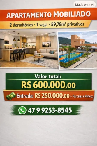 ? APARTAMENTO À VENDA 250 MIL | MORRETES - ITAPEMA/SC