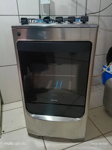 Fogão modelo inox, tudo (Funcionando) Entrego se precisar